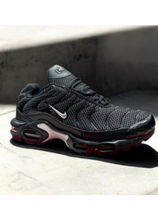 NIKE AIRMAX PLUS METALLIC BLACK SILVER