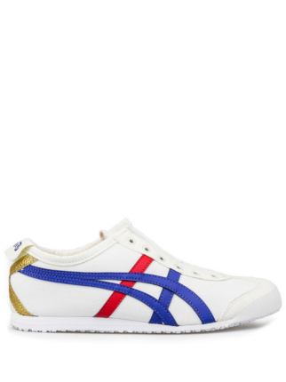 ONITSUKA TIGER MEXICO 66 SLIP ON WHITE BLUE RED X GOLD