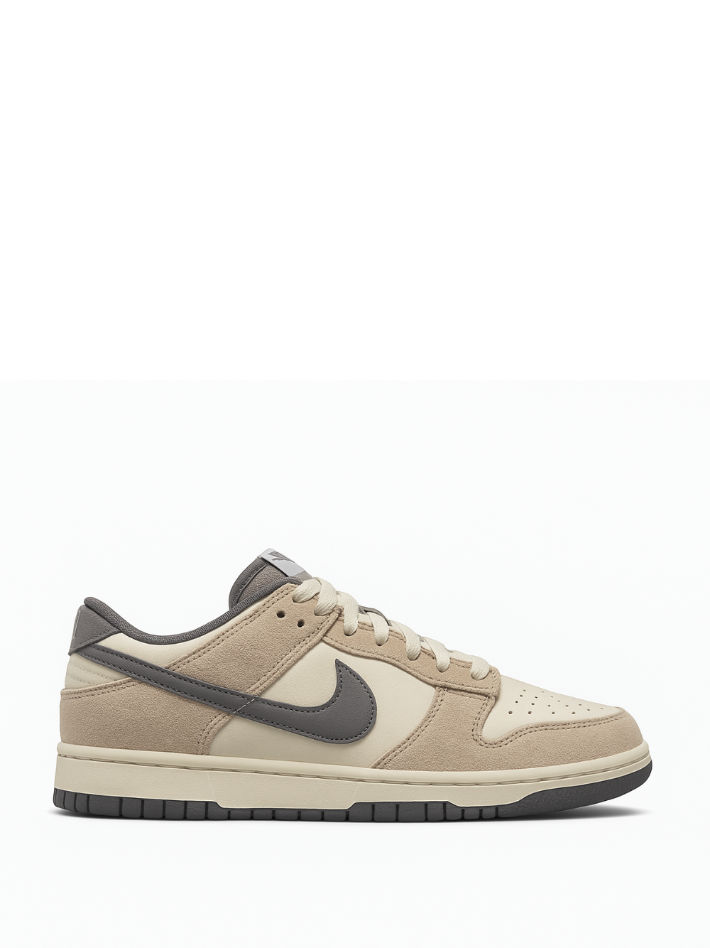 SB DUNK LOW X STUSSY RICE WHITE CARBON