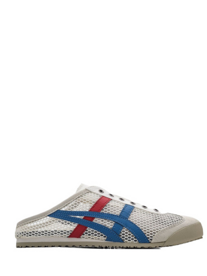 ONITSUKA TIGER MEXICO 66 SABOT HALF CUT SNEAKER WHITE BLUE RED