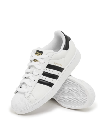 ADIDAS SUPERSTAR WHITE BLACK LEATHER