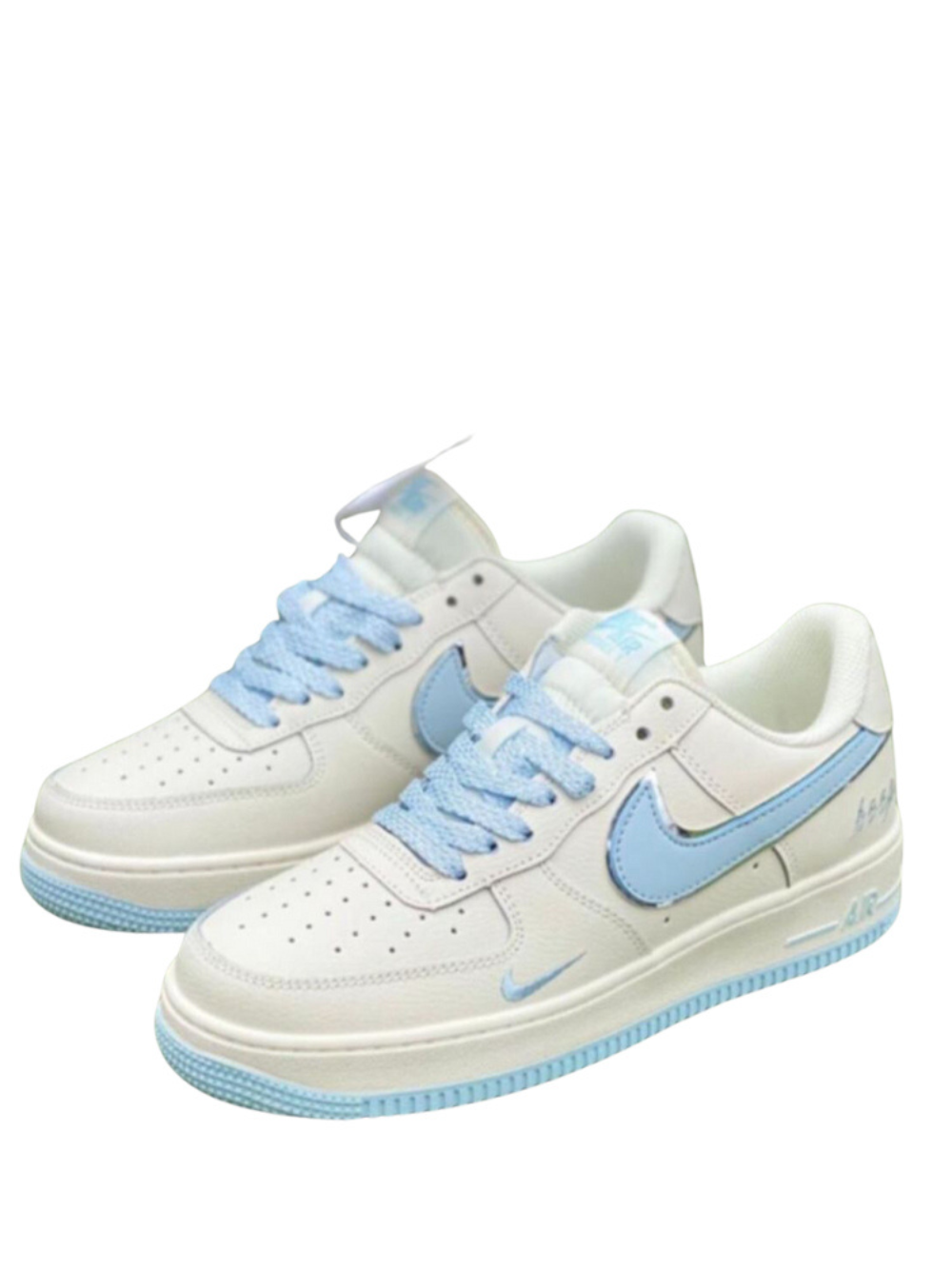 AIRFORCE 1 07 LOW KEEP FRESH BEIGE BLUE SILVER