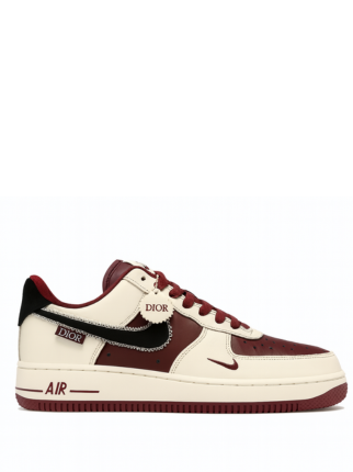 NIKE AIRFORCE 1 LOW X DIOR MAROON BEIGE