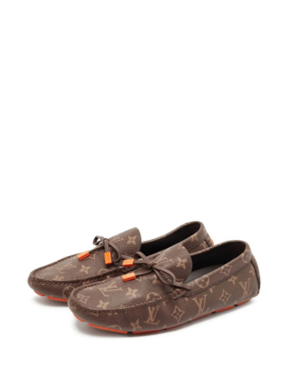 LOUIS VUITTION SUEDE EMBOSSED LUXURY LOAFERS