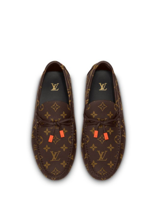 LOUIS VUITTION SUEDE EMBOSSED LUXURY LOAFERS