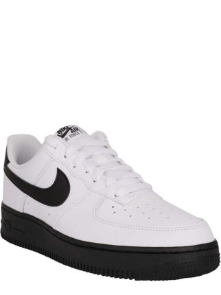 NIKE AIRFORCE 1 LOW WHITE BLACK SOLE