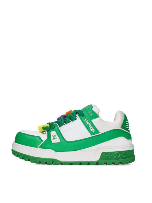 LOUIS VUITTON TRAINER MAXI GREEN WHITE